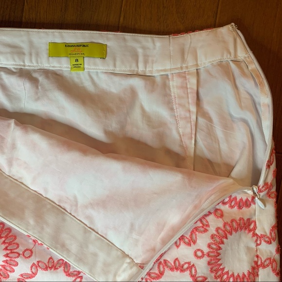 NWOT Banana Republic Milly CircleEmbroidered Skirt - Picture 4 of 5